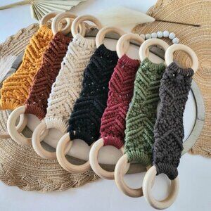 Boho Macrame Towel Hanger